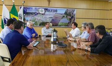 Presidente eleito do Crea-PR participa de encontro com o prefeito toledano