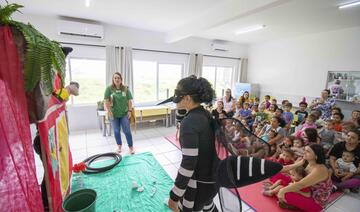 Peça teatral encenada por ACEs na manhã desta quinta-feira (29) encerra semana repleta de atividades pedagógicas voltadas à prevenção aos focos de Aedes aegypti