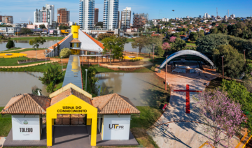Às 9h, haverá a assinatura da cooperação técnica para a UTFPR cuidar da Usina do Conhecimento; reforma da Praça da Bíblia será inaugurada com culto às 19h
