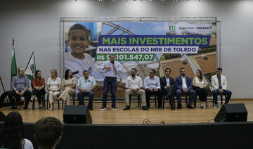 Com a presença do secretário estadual da Educação, recursos na ordem de R$90 milhões são anunciados para colégios do Núcleo Regional de Toledo
