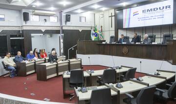 A apresentação dos relatórios aconteceu na Câmara de Vereadores de Toledo na manhã desta quarta-feira (30)
