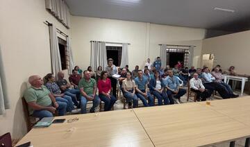 Comunidade recebeu toda equipe administrativa e apresentou as demandas para melhoria das estruturas