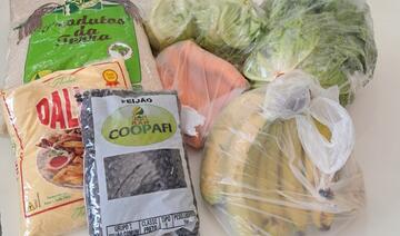 Na primeira ação, foram contempladas 274 famílias com arroz, feijão, fubá, verduras, legumes, frutas e suco