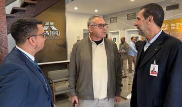 Costenaro com o diretor-presidente da Itaipu, Enio Verri, e Iggor Rocha, da administração (Crédito: Márcio Pimentel)