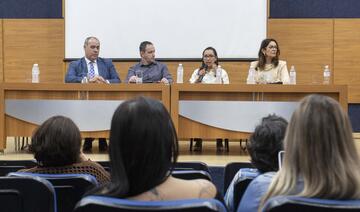 Coronel Dalton Perovano, da PMPR, falou sobre políticas públicas do Governo do Estado e conheceu ações locais de suporte a mulheres em situação de violência