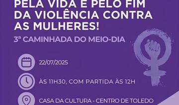 Com participação de órgãos públicos e entidades da sociedade civil organizada, evento será na próxima terça (22), com concentração às 11h30 na Praça da Cultura