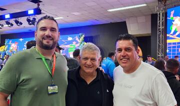 Glauber Possebon, o secretário de Estado Helio Wirbiski e Jozimar Polasso