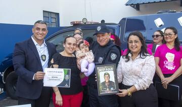 Na manhã desta sexta-feira (31) a Guarda Municipal realizou uma homenagem ao Policial Municipal do mês de Outubro