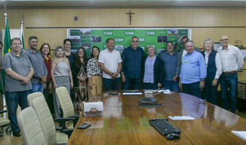 Assinaturas de termos de fomento em prol da Ação Social, da Aldeia Betesda e da Ledi Mass ocorreram nesta sexta (11) na Sala de Reuniões do Gabinete do Prefeito