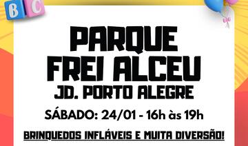 Evento será realizado a neste sábado (24) a partir das 16h no Parque Frei Alceu