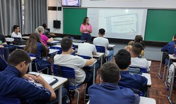Cerca de 38 alunos do ensino médio da rede de ensino estadual participaram da ação, que teve foco na conscientização dos meninos