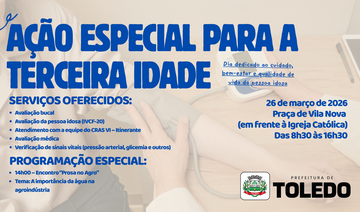 Evento será realizado nesta quinta-feira (26) na Praça do distrito, das 8h30 às 16h30, levando diversos serviços à população
