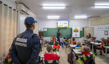 Turma de 4° ano da Escola Municipal Osvaldo Cruz recebeu o programa nesta segunda-feira 