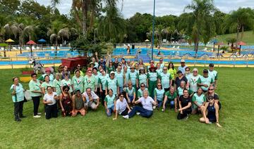 Cerca de 40 idosos do município de Ibema visitaram o Parque Temático das Águas nesta quarta-feira (11) a fim de conhecer o espaço e socializar com os idosos dos Certis de Toledo