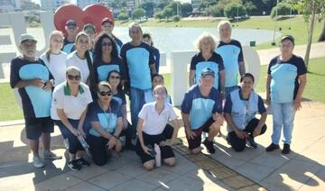 Grupo de caminhada “Saúde em Movimento” realizou um passeio no Parque Ecológico Diva Paim Barth, no Aquário Municipal e na Usina do Conhecimento