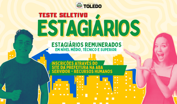 Cadastro é gratuito e pode ser feito até 2 de maio pelo site oficial do município. Vagas são para ensino médio, técnico e superior