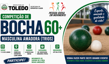 Evento acontecerá nos dias 1 e 8 de junho, às 08h30, no Centro Esportivo Lauri José Simon