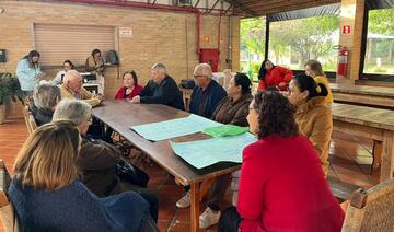 Grupo de pacientes com hipertensão arterial e diabetes mellitus participaram de encontro promovido pela unidade básica de saúde na manhã desta quarta-feira (13)