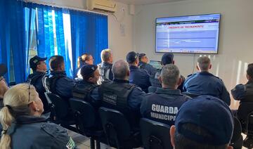 Nesta terça-feira (16) a Guarda Municipal realizou um treinamento sobre o preenchimento de Boletins de Ocorrência