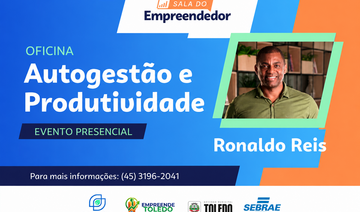Sétima etapa de programa será ministrada pelo psicólogo e consultor Ronaldo Reis; evento gratuito será nesta quinta-feira (6), às 19h30, na Agência do Trabalhador