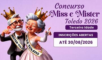 Casal que representará Toledo em eventos regionais será escolhido em concursos marcados inicialmente para 4 de novembro, às 13h, no CTG Estância da Liberdade