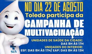 Com objetivo de ampliar coberturas vacinais, unidades de saúde, incluindo as ESF no interior, estarão abertas das 8h às 17h; EAPs no interior atenderão das 8h às 13h