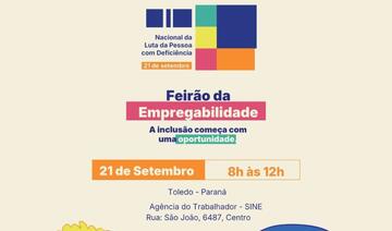 Feirão será realizado em 21 de setembro, na Agência do Trabalhador, com atendimento a trabalhadores e empresas