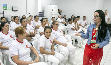 Atividade reuniu cerca de 50 trabalhadores e abordou saúde mental, saúde da mulher e saúde do homem